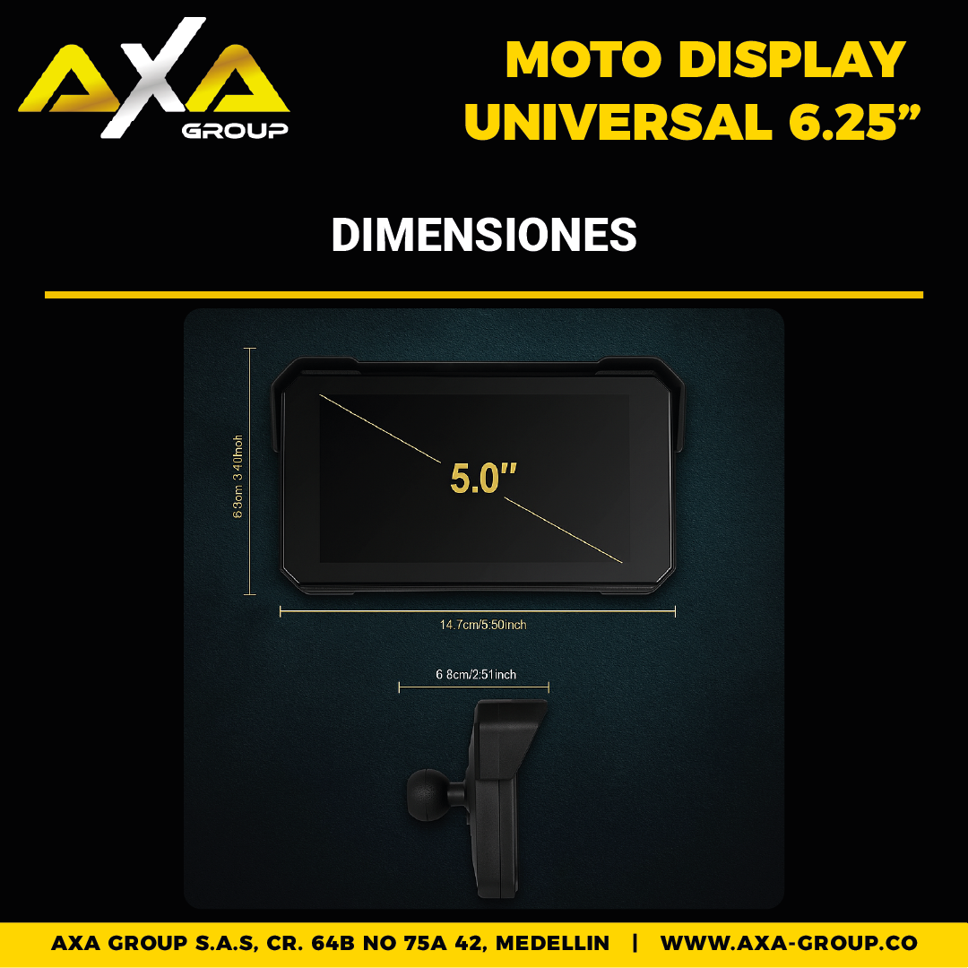 MOTO DISPLAY UNIVERSAL DE 5¨ - MXM