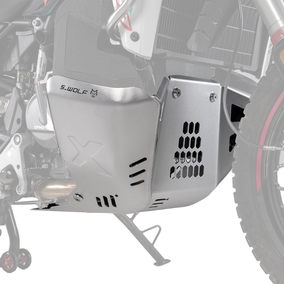 S_Wolf protector inferior de motor para CFMOTO 800 MT-X — imagen 7