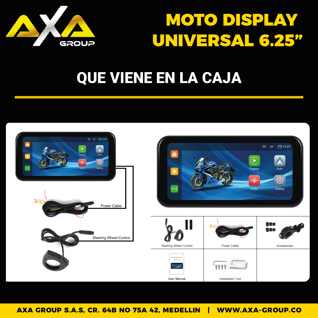 MOTO DISPLAY UNIVERSAL DE 6.25¨