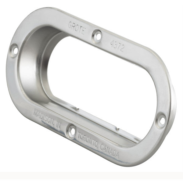 Aro de Fijación Ovalado en Acero Inoxidable para Lámpara 6" – Incrustar