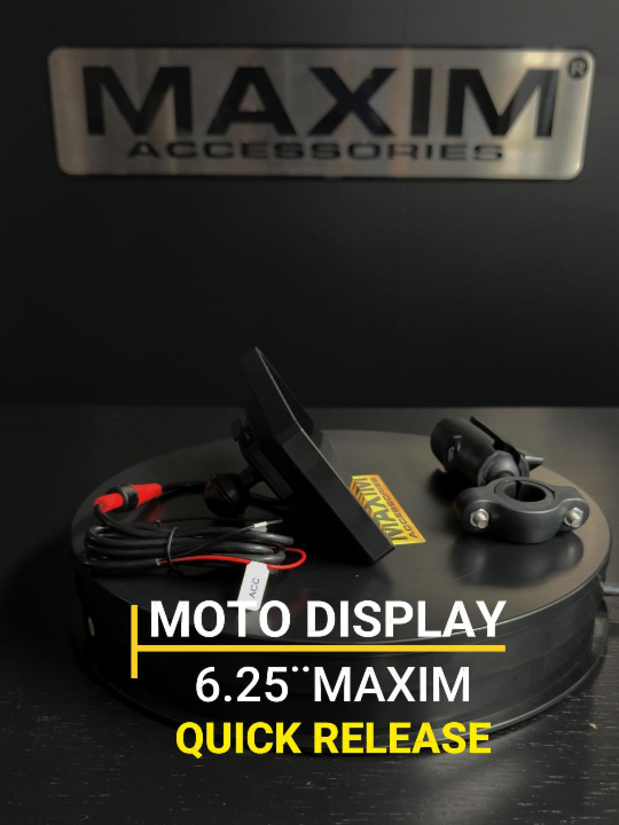 MOTO DISPLAY UNIVERSAL DE 6.25¨ Quick Release / Quita Fácil