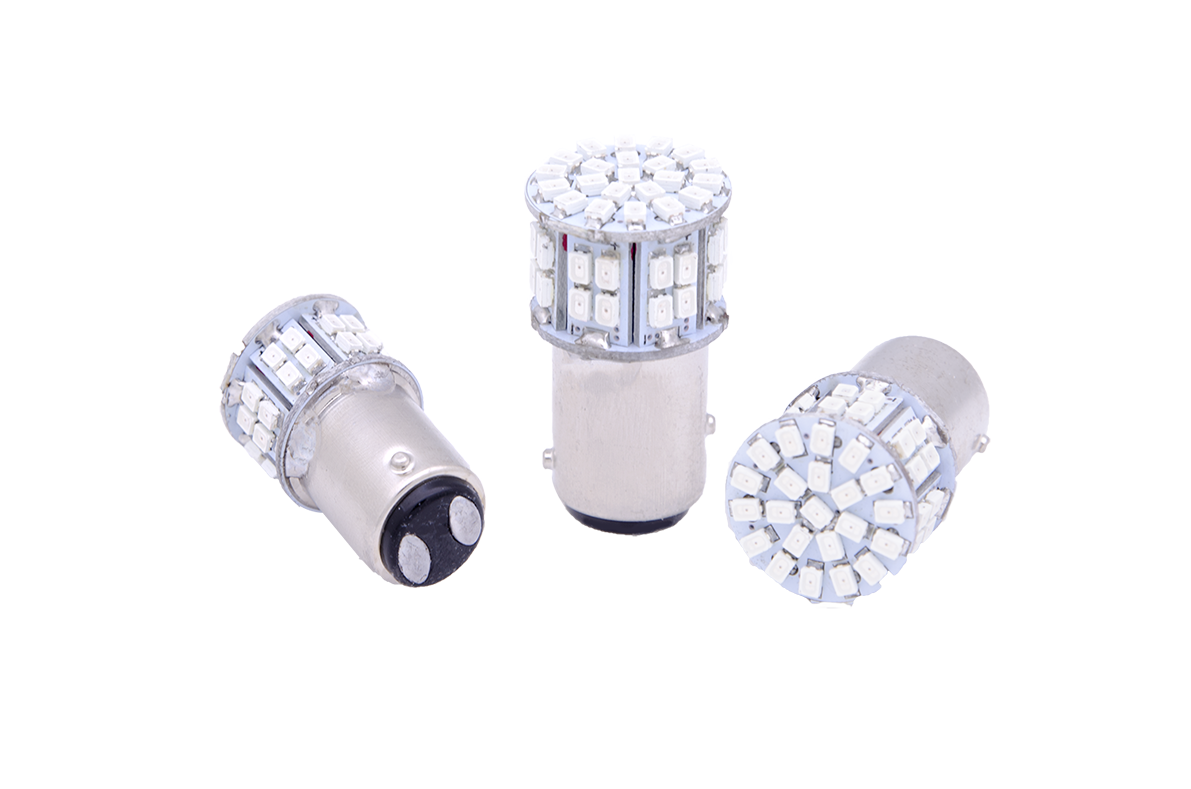 Bombillo LED - Base 1157 (1034) - 50 LED SMD - Rojo