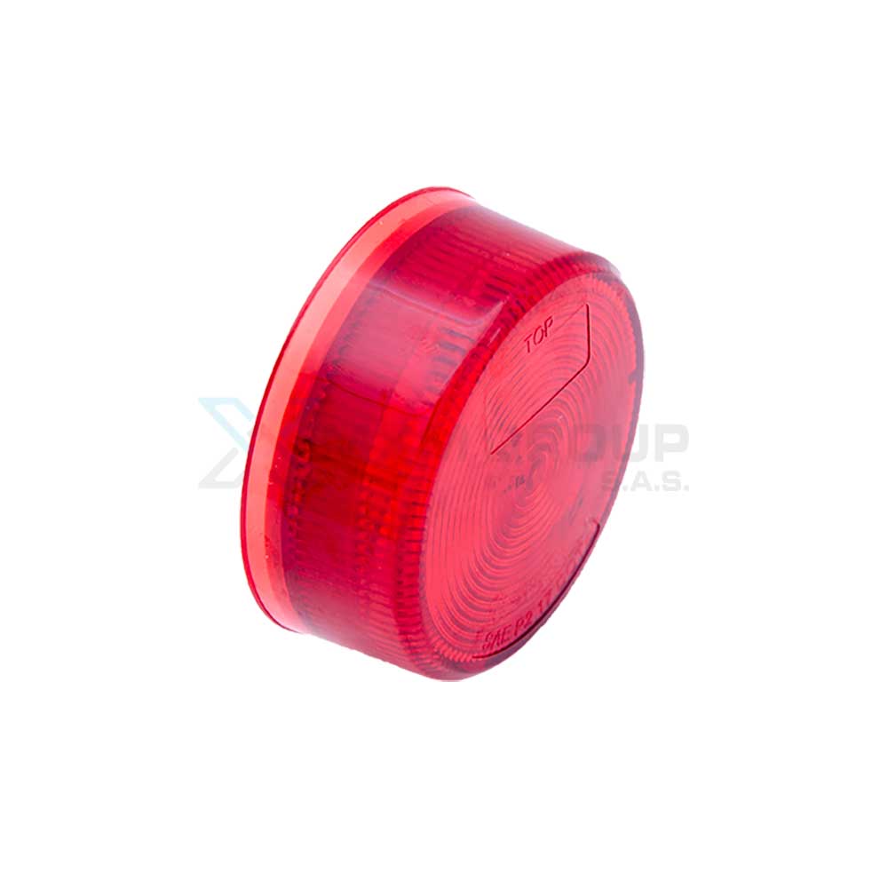 Lámpara Lateral Redonda de 2.5¨ - 12 V - Roja