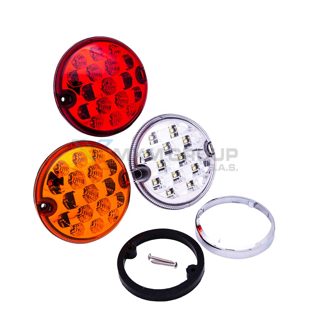 Lampara 95 mm | Perlada  | Sobreponer | 12/24 VDC