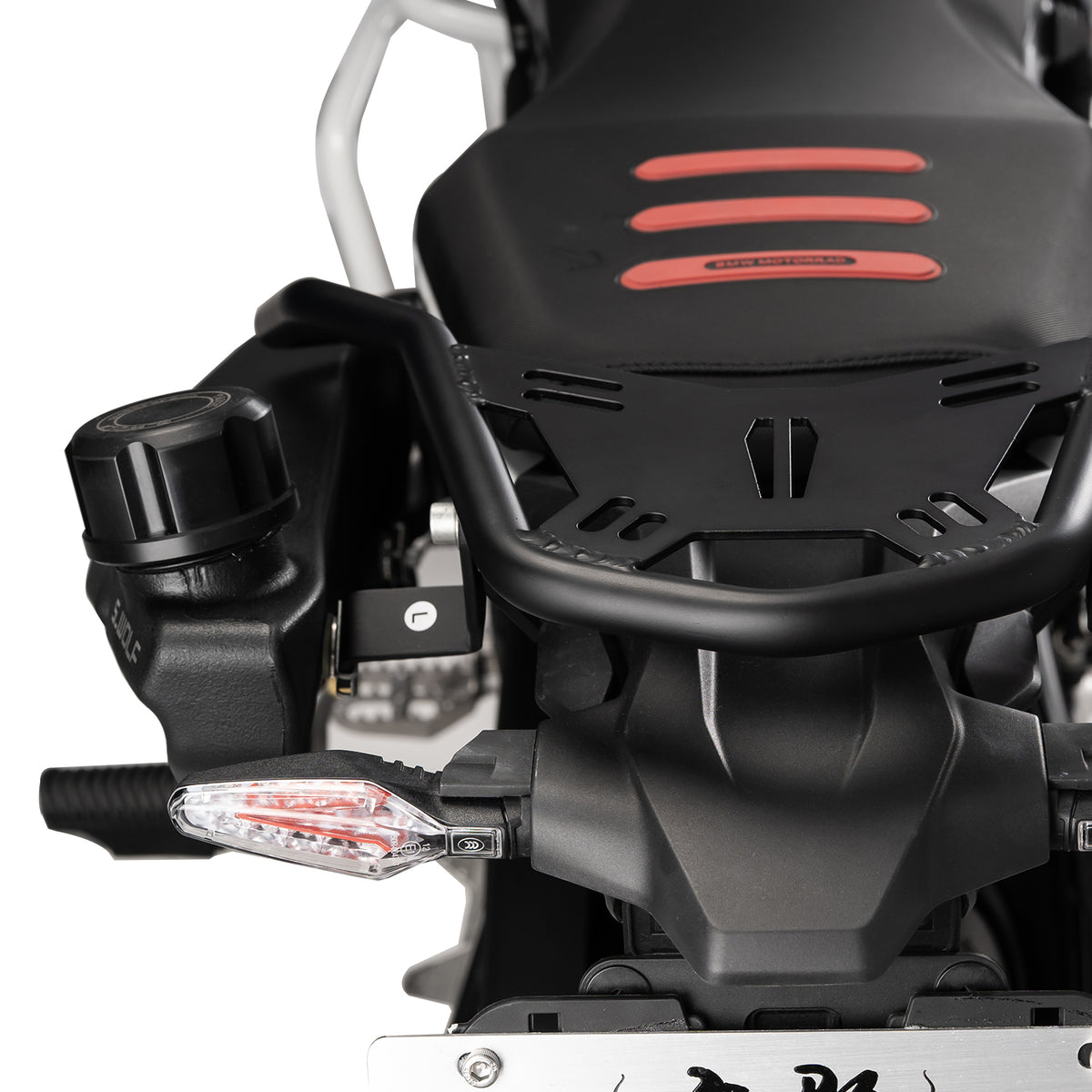 Tanque auxiliar S-WOLF para BMW F900GS, vista trasera