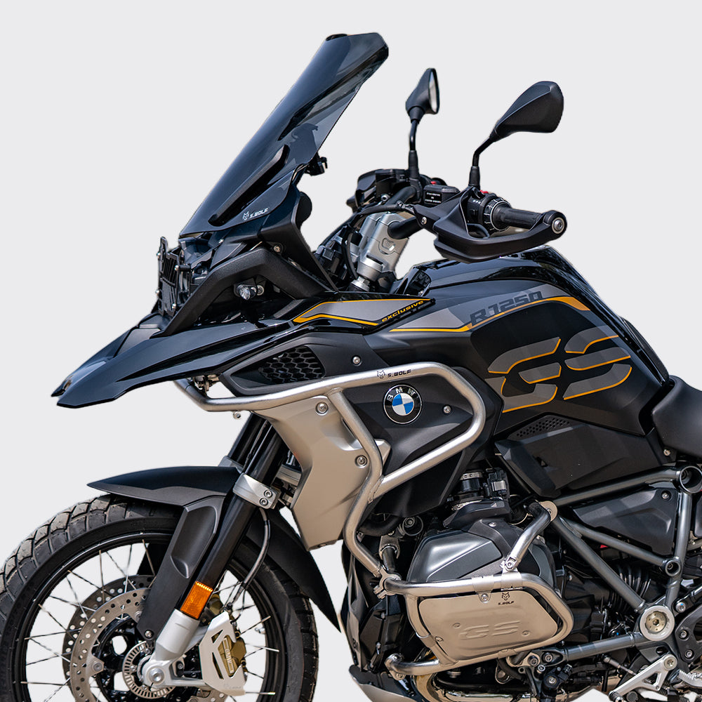 BMW R1250GS con elevadores de manillar S-WOLF