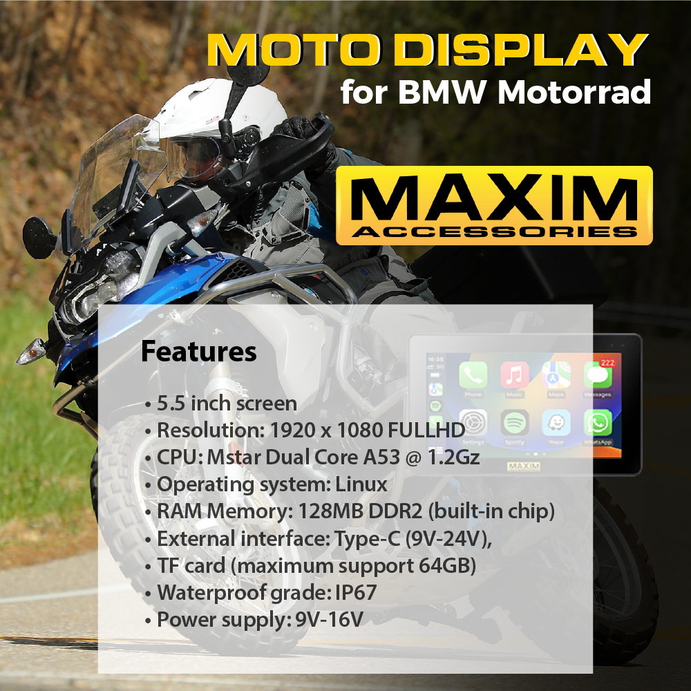 MOTO DISPLAY PARA BMW DE 5.5¨ | ¡NO! WONDER WHEEL |