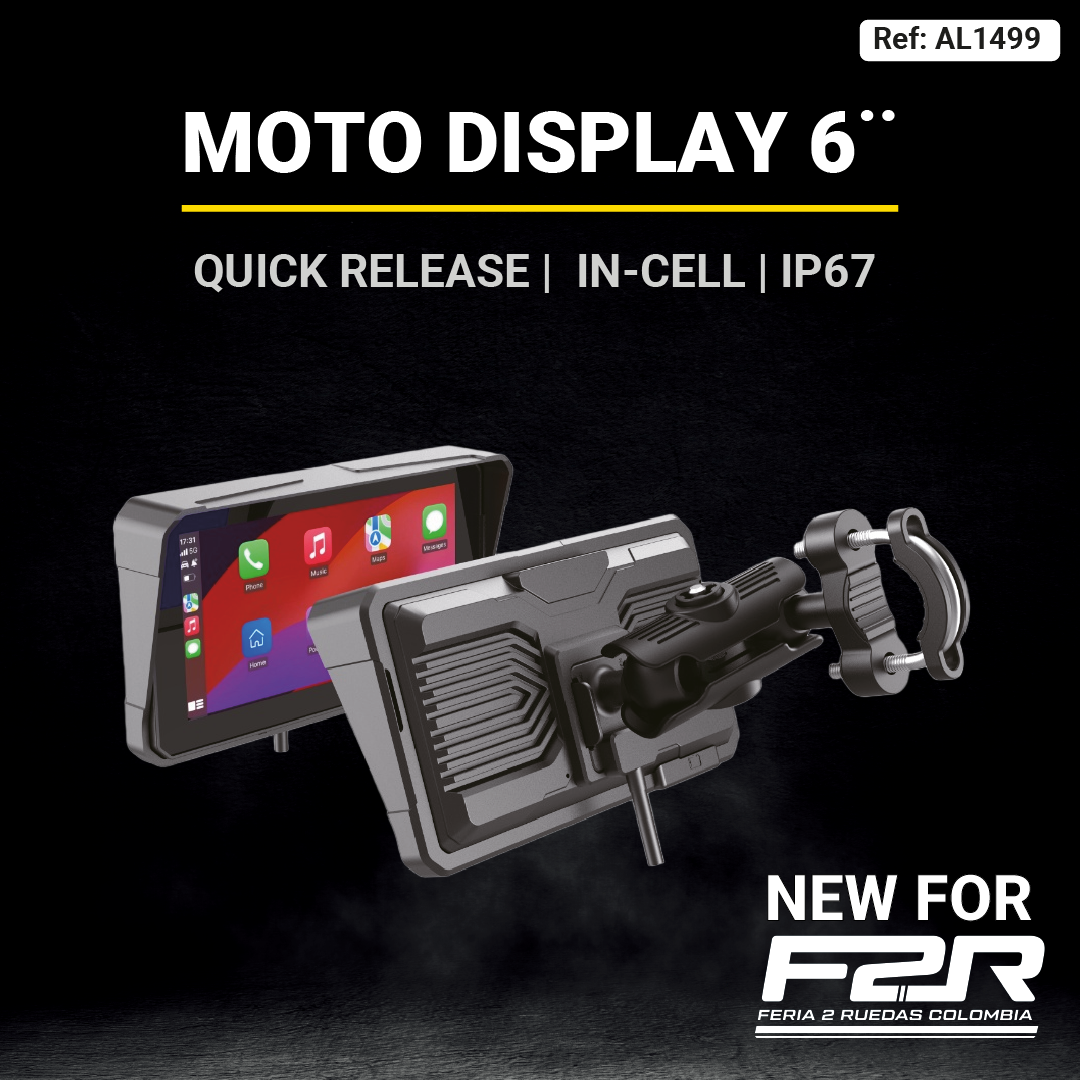 MOTO DISPLAY UNIVERSAL DE 6¨ QUICK RELEASE - QUITA FACIL