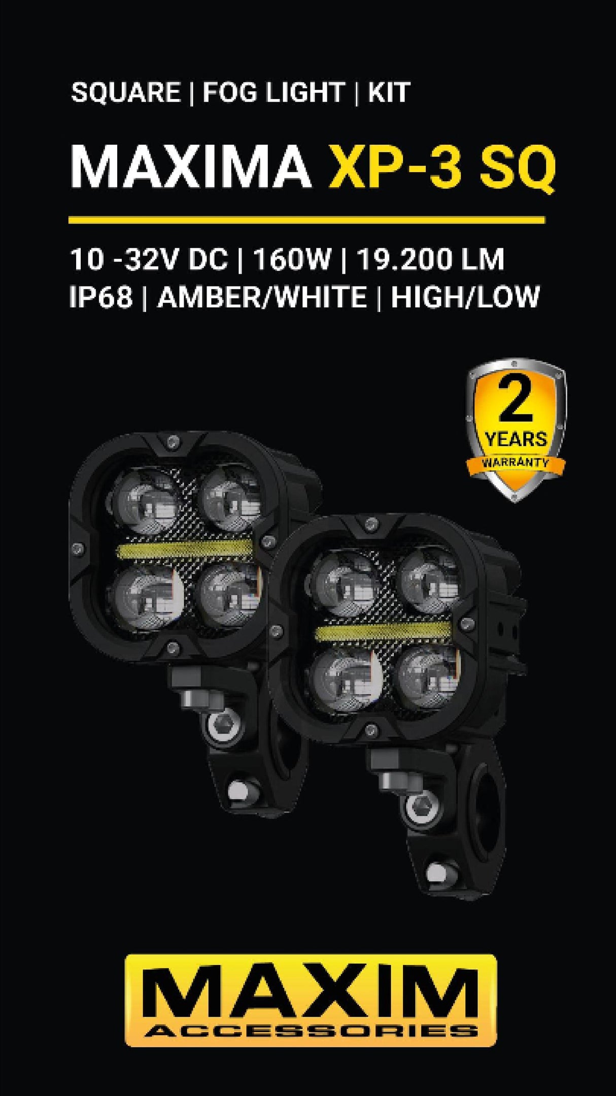Exploradoras MAXIMA XP-3 SQ — Bi-focal con DRL ámbar y destello automático