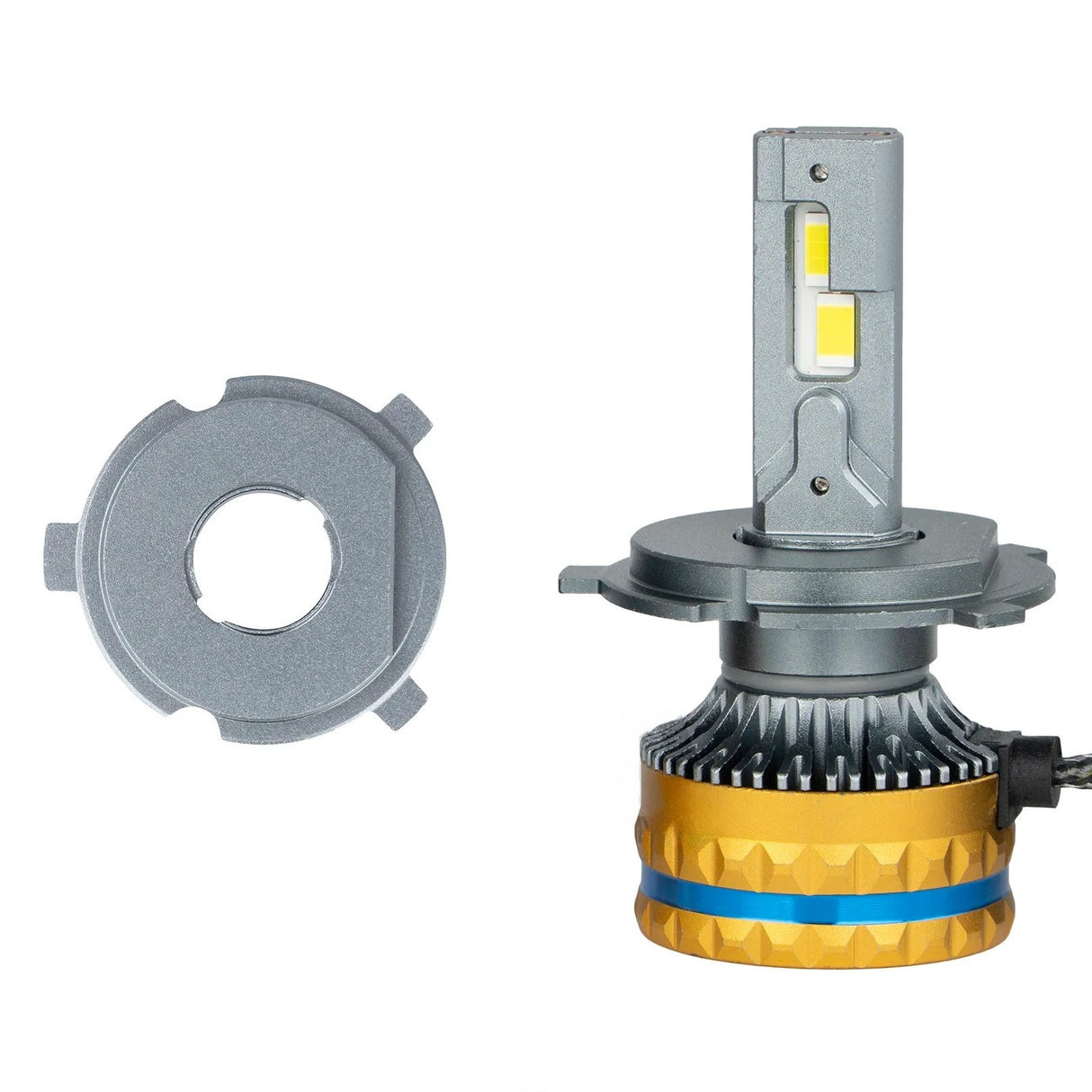 Bombillo LED H4 para Moto | MAXIMA XL-120 - 14.400 Lúmenes con Refrigeración Líquida (Cobre)