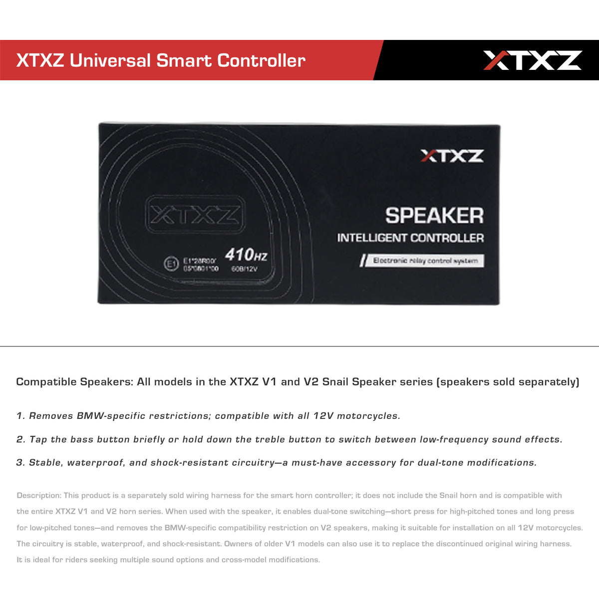 XTXZ Controlador Inteligente Universal para bocinas tipo caracol V1/V2