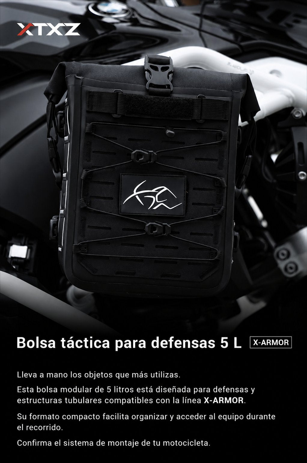XTXZ | Bolsa táctica para defensas X-ARMOR · 5 L — información en español