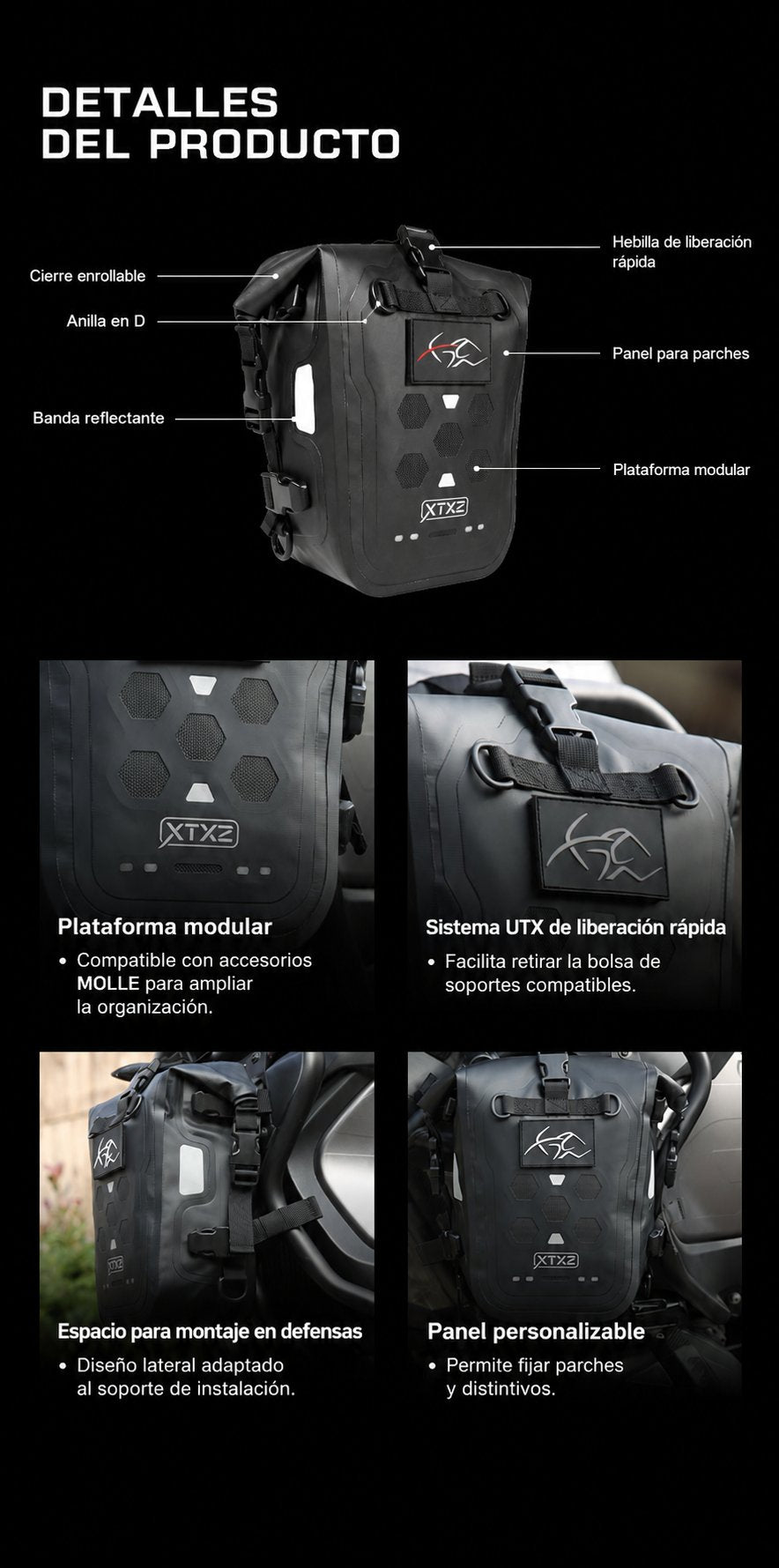 XTXZ | Bolsa para defensas X-TRAIL · 7 L — información en español