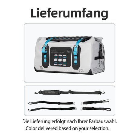 Bolso impermeable de aventura S-Wolf de 50 L — imagen 14