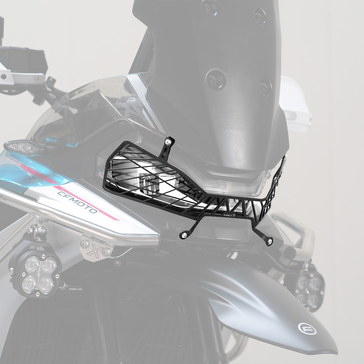 S_Wolf protector de faro para CFMOTO 800 MT-X — imagen 4