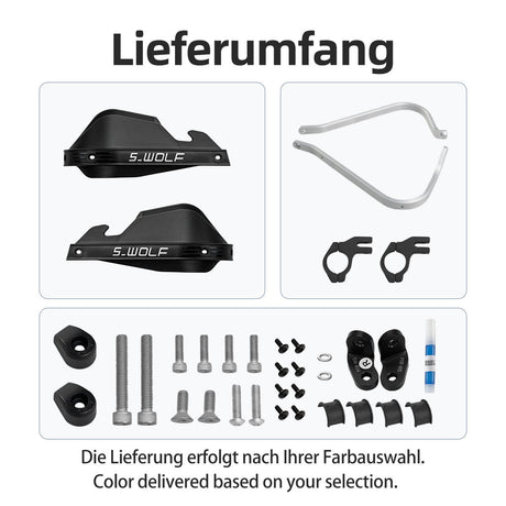 Juego de protectores de manos S-Wolf para BMW F900GS — imagen 5