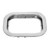 Aro de Fijación Rectangular en Acero Inoxidable para Lámparas – Incrustar