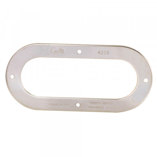 Aro de Seguridad Antirrobo Ovalado en Acero Inoxidable 6" – Sobrepuesto