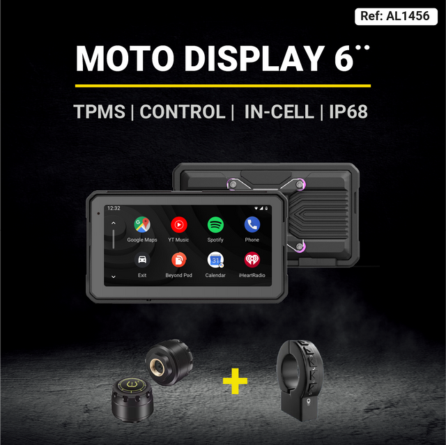 MOTO DISPLAY UNIVERSAL DE 6 pulgadas 2026 + TPMS + CONTROL - AXA Group