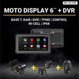 MOTO DISPLAY UNIVERSAL DE 6 pulgadas 2026 + DVR + TPMS + CONTROL - AXA Group
