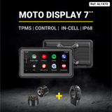 MOTO DISPLAY UNIVERSAL DE 7 pulgadas 2026 - S. TUBULAR + TPMS + CONTROL - AXA Group
