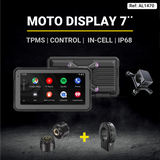 MOTO DISPLAY UNIVERSAL DE 7¨ 2026 - S. TUBULAR + TPMS + CONTROL