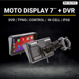 MOTO DISPLAY UNIVERSAL DE 7 pulgadas 2026 - S. TUBULAR + DVR + TPMS + CONTROL - AXA Group