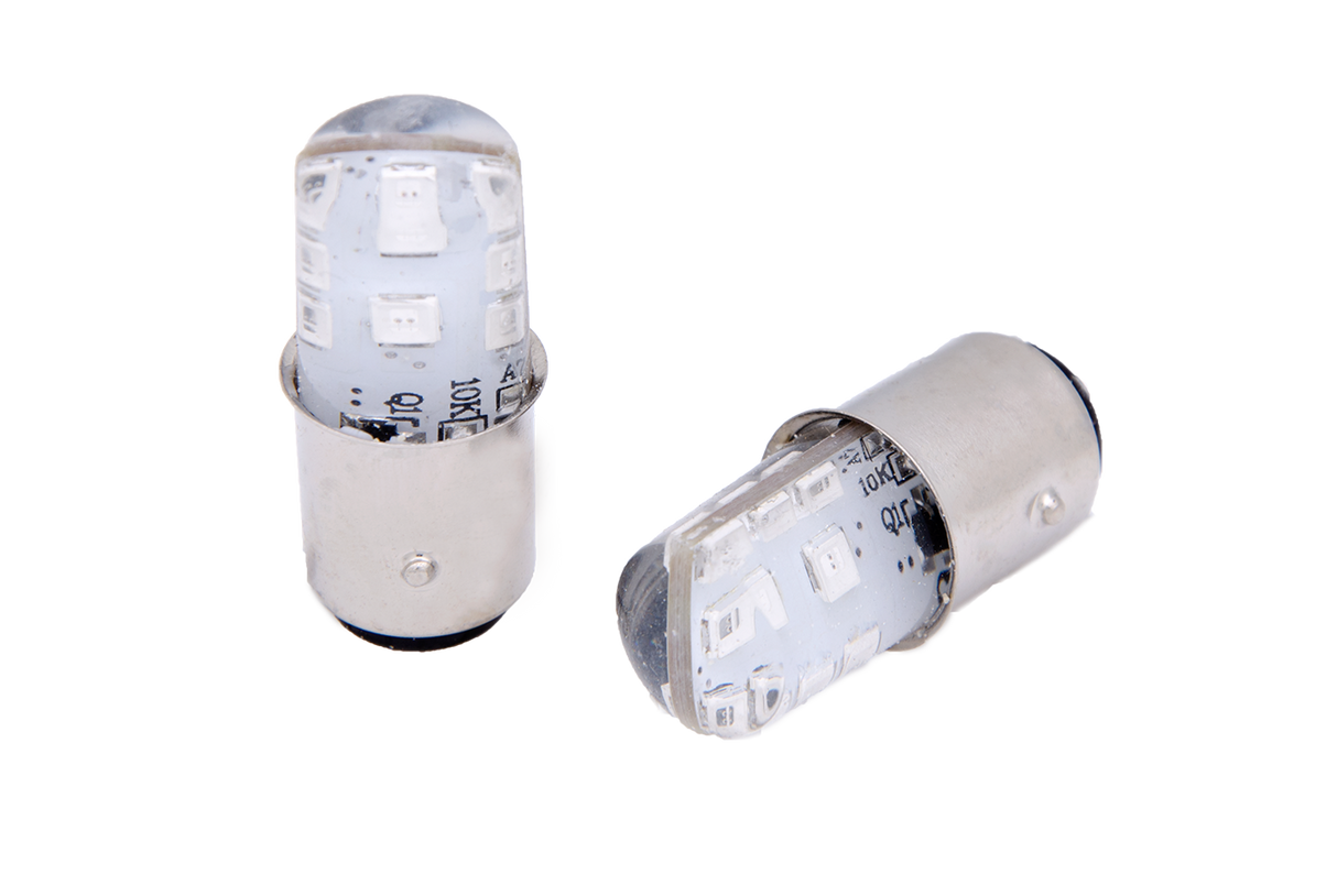 Bombillo LED - Base 1157 (1034) - 24 LED SMD - SILICONA Función Strober