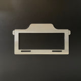 Portaplaca Universal Moto en Acero Inoxidable 305