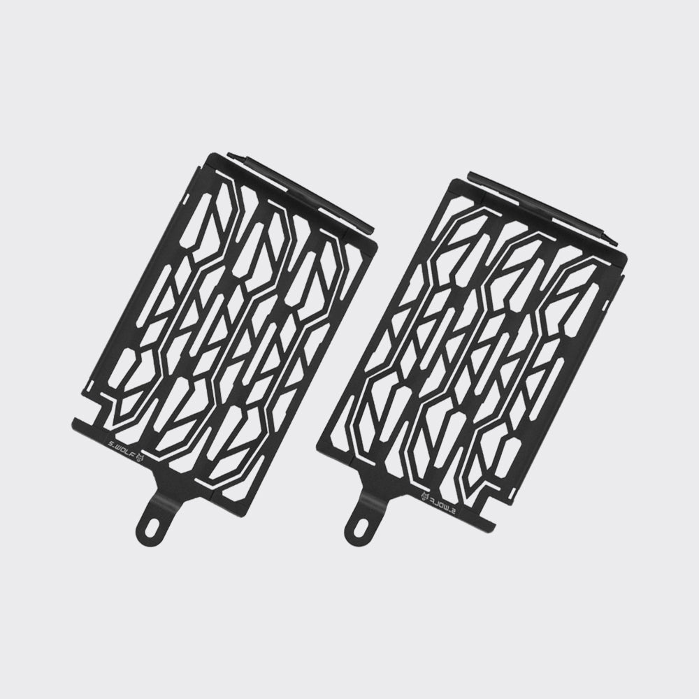 Protectores de radiador S-WOLF, negro