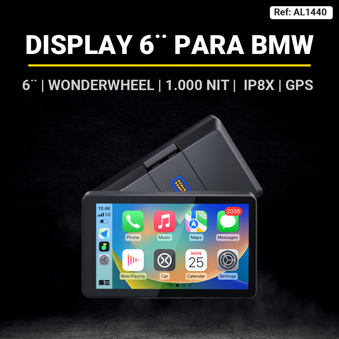MOTO DISPLAY PARA BMW DE 6¨ | CONTROL WONDER WHEEL |