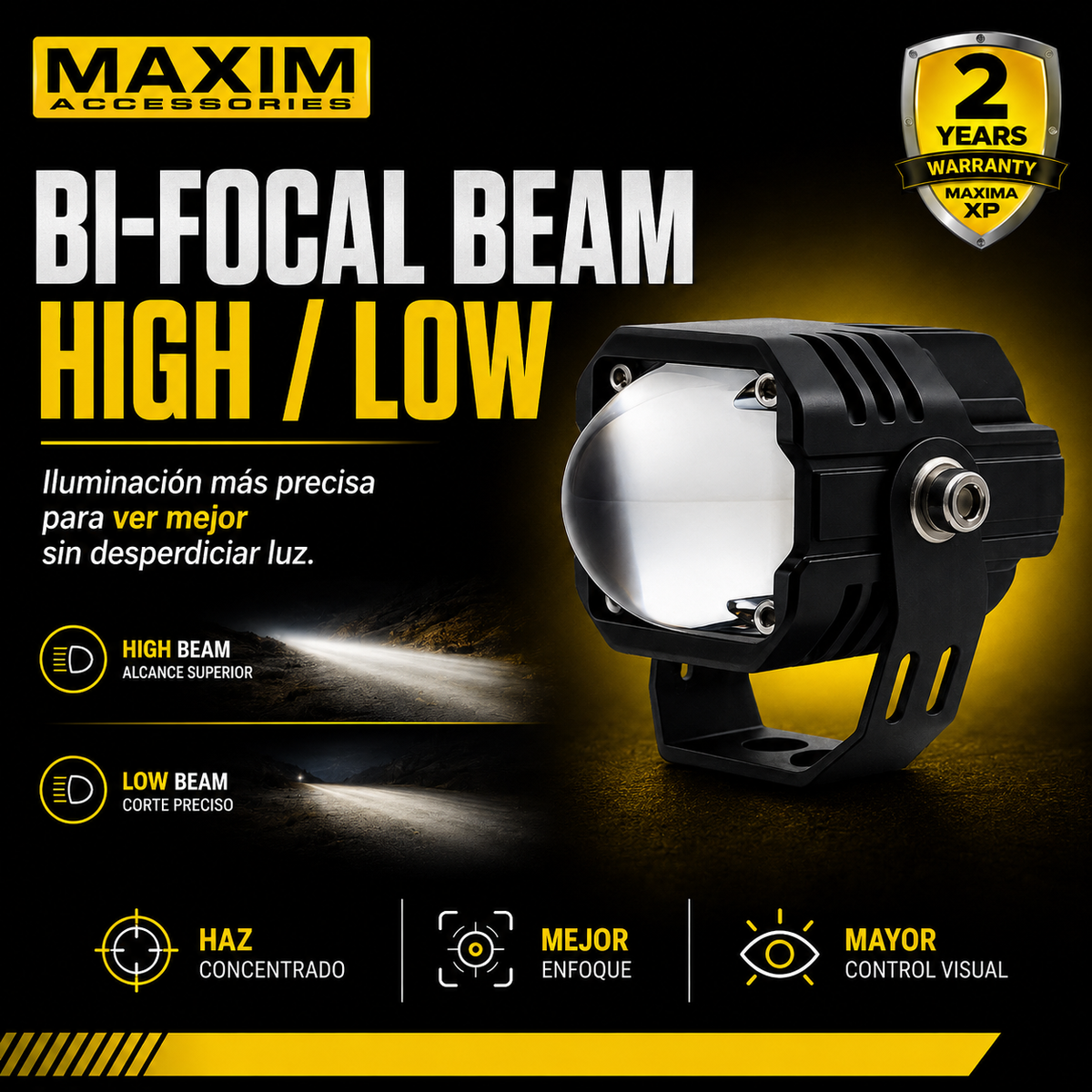 Exploradora MAXIMA XP-2.2 con DRL azul de presencia encendido - AXA Group