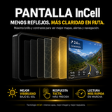 Moto Display Universal 5" 2026 — CarPlay y Android Auto + Cámara DVR + TPMS