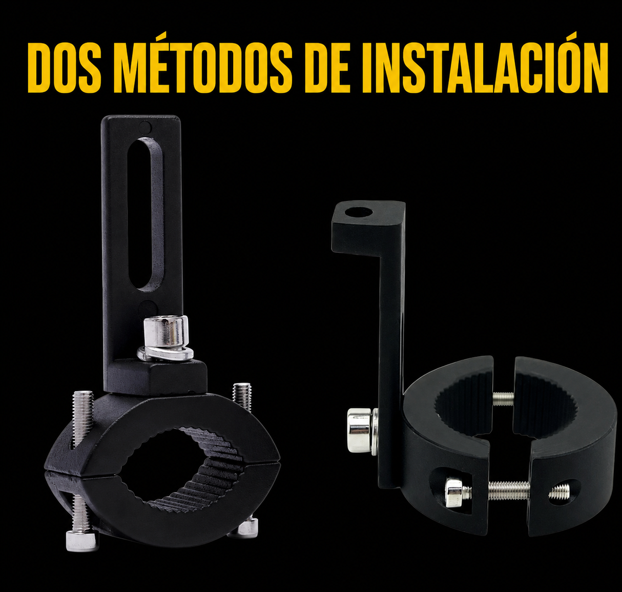 Soporte Universal para Exploradoras – Defensas Tubulares 2 a 3.8 cm