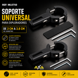 Soporte Universal para Exploradoras – Defensas Tubulares 2 a 3.8 cm