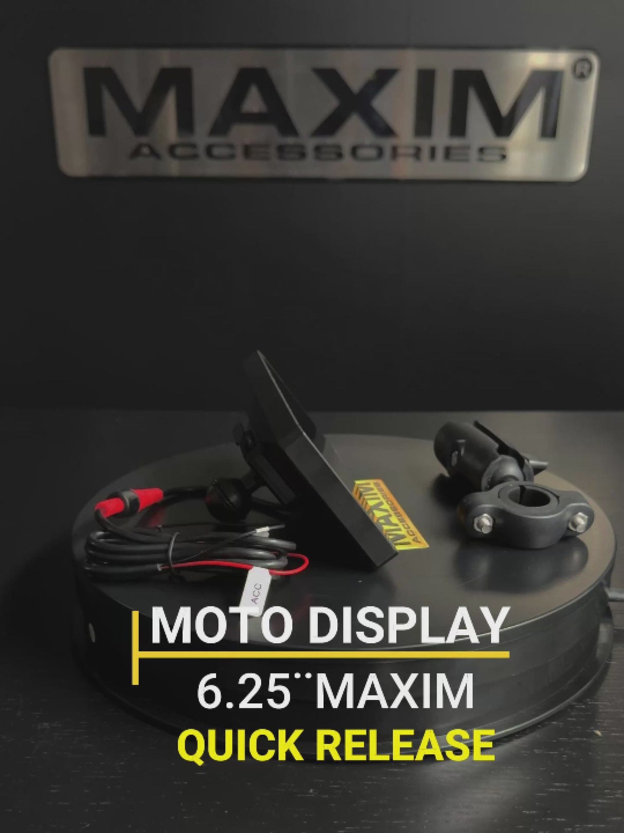 MOTO DISPLAY UNIVERSAL DE 6.25¨ Quick Release / Quita Fácil