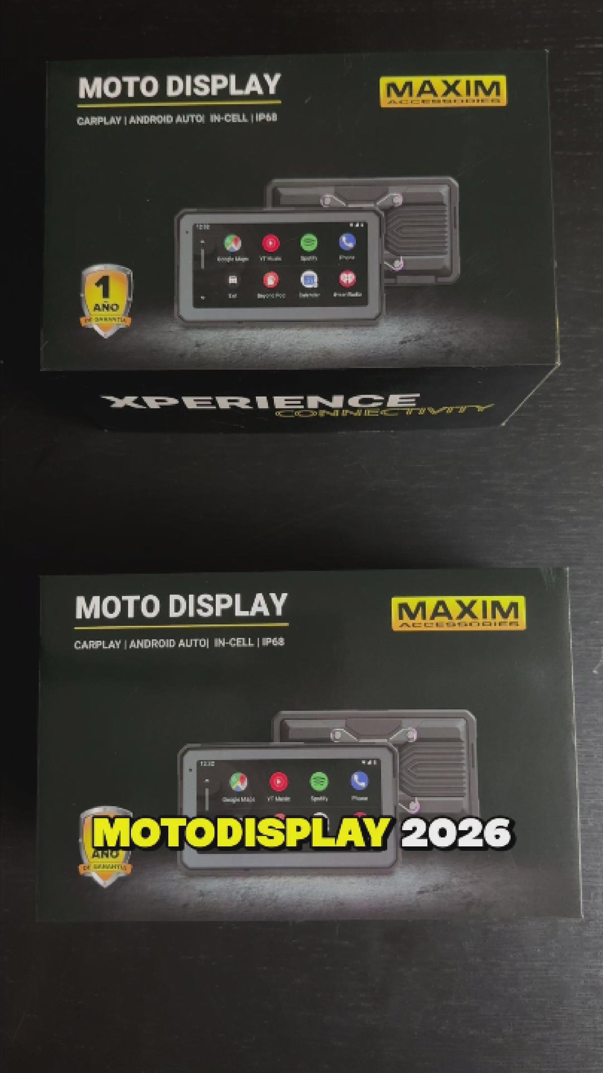 MOTO DISPLAY UNIVERSAL DE 6¨ 2026 + DVR + TPMS + CONTROL