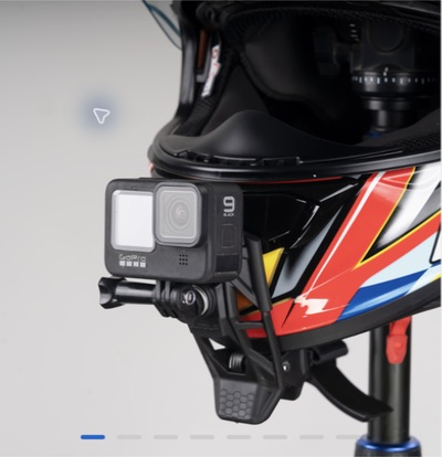 Soporte S-WOLF para cámara deportiva en mentonera de casco