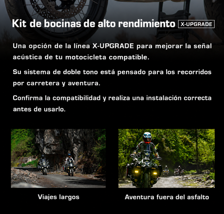 XTXZ | Bocina doble tono X-UPGRADE V2 para BMW GS — información en español