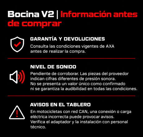 XTXZ | Bocina doble tono X-UPGRADE V2 para BMW GS — información en español