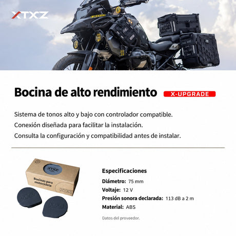 XTXZ | Bocina de alto rendimiento X-UPGRADE · versión anterior — información del producto en español