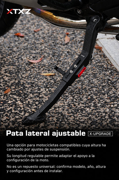XTXZ | Pata lateral ajustable X-UPGRADE para BMW R1300GS / Adventure — información en español