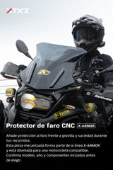 XTXZ | Protector de faro X-ARMOR CNC para BMW R1200/1250GS Adventure — información en español