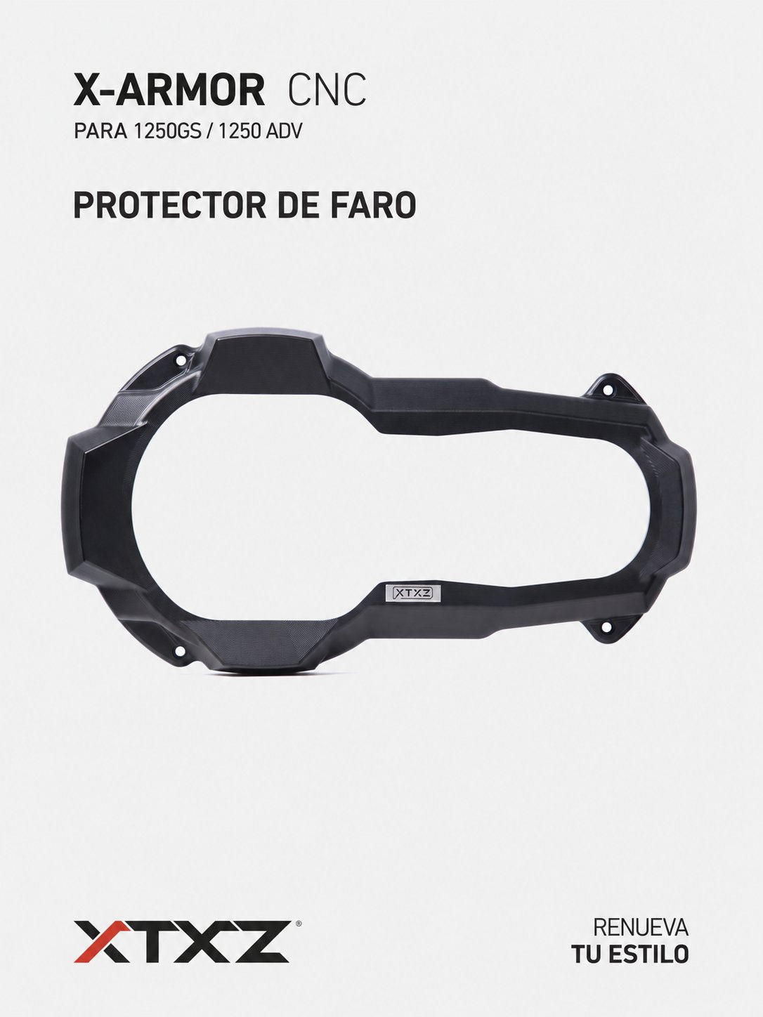 XTXZ | Protector de faro X-ARMOR CNC para BMW R1200/1250GS Adventure — información en español