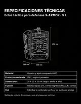 XTXZ | Bolsa táctica para defensas X-ARMOR · 5 L — ficha técnica en español