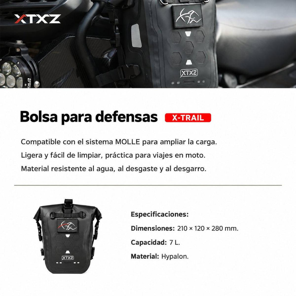 XTXZ | Bolsa para defensas X-TRAIL · 7 L — información del producto en español