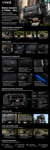 XTXZ | Bolso trasero X-TRAIL · 36 L — información en español