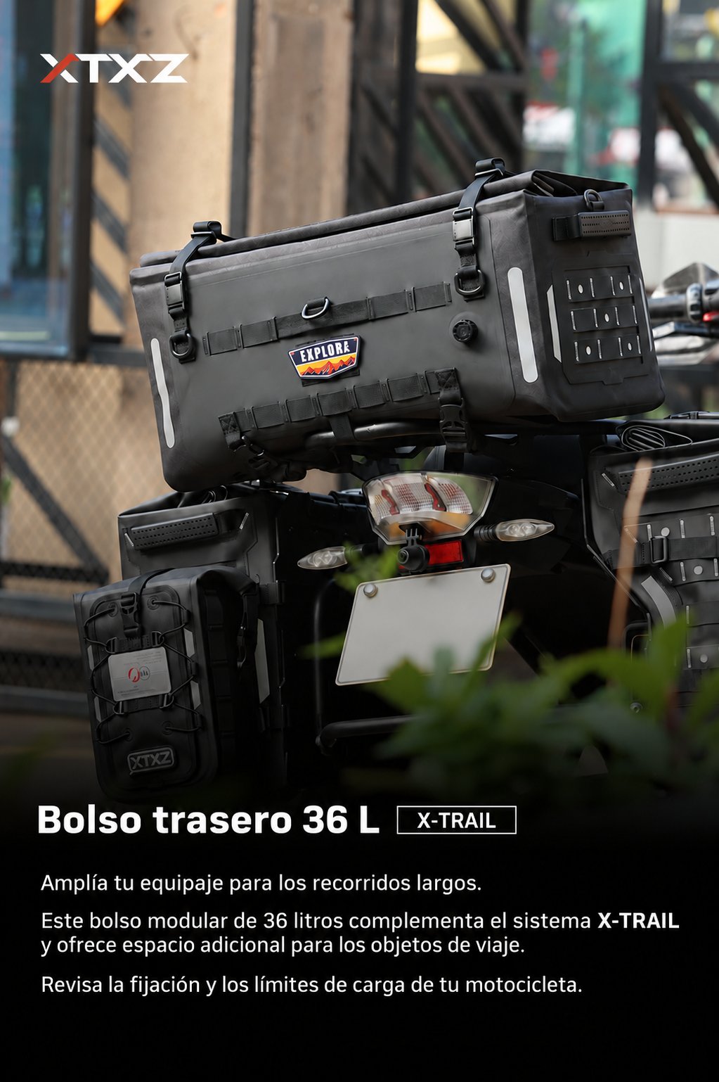 XTXZ | Bolso trasero X-TRAIL · 36 L — información en español