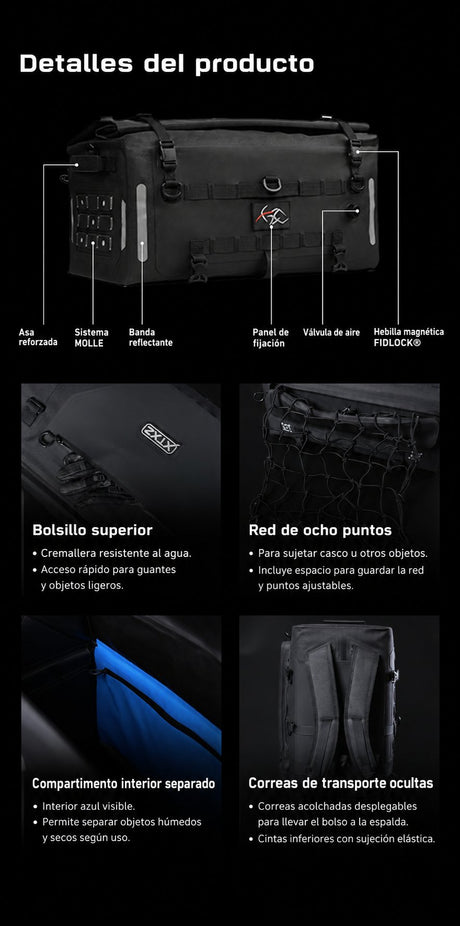 XTXZ | Bolso trasero X-TRAIL · 36 L — información en español