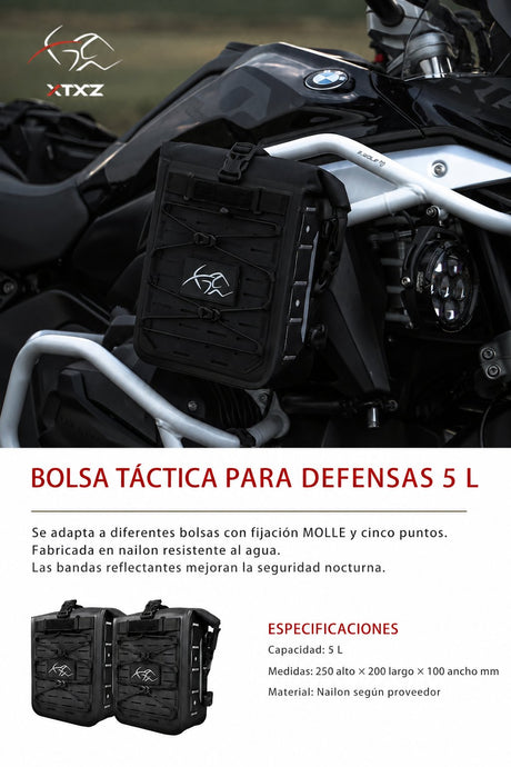 XTXZ | Bolsa táctica para defensas X-ARMOR · 5 L — información en español